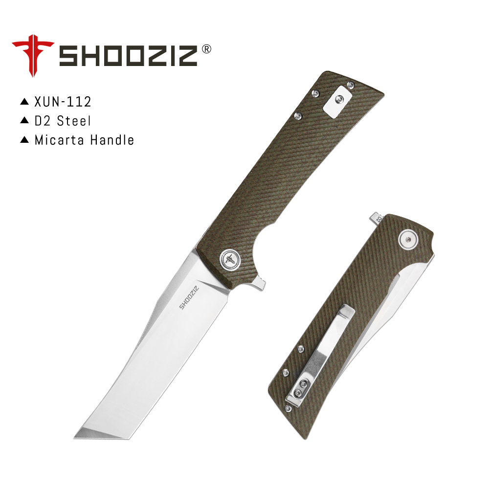 Everyday Carry (Edc) Knife - Pisau Lipat Shooziz XUN112 EDC dengan