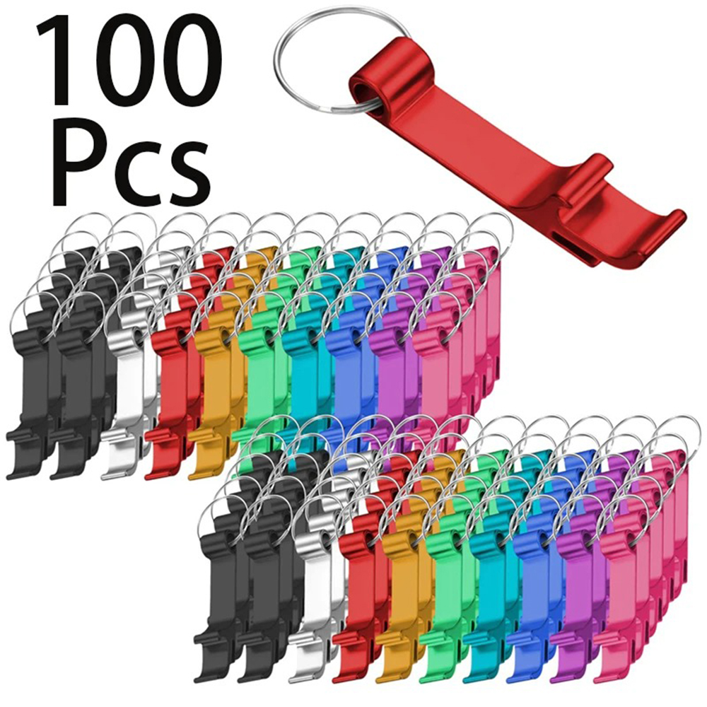 Bottle Opener Keyring - 100/50/20 buah LOGO nama pribadi ukiran