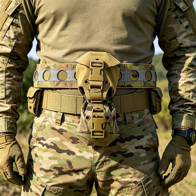 Edc Carry Bag For Men - PEW Tas Penyimpanan Bulat Taktis Molle