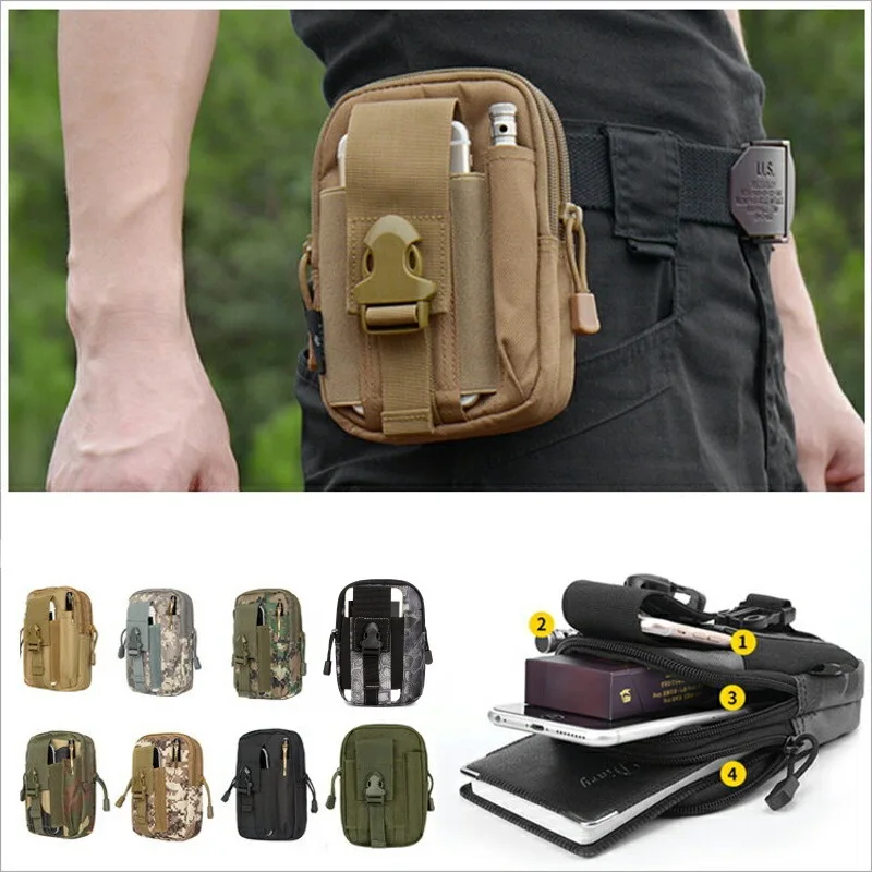 Edc Carry Bag For Men - Tas Pinggang Taktis EDC Molle, Kantong
