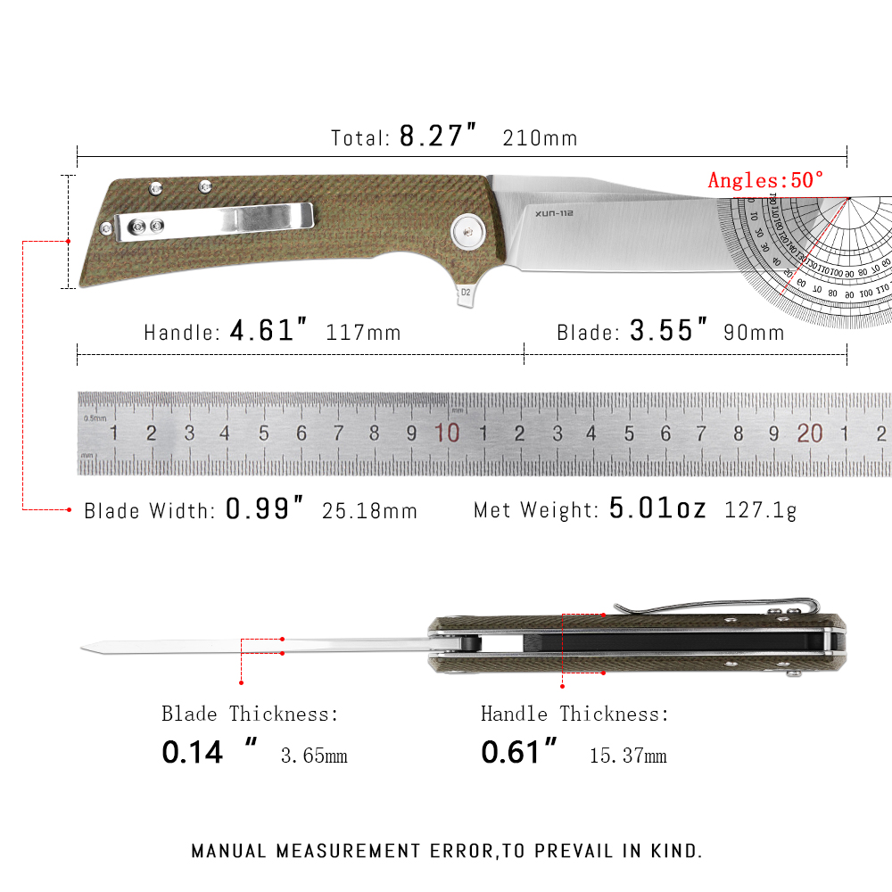 Pisau Lipat Shooziz XUN112 EDC - Everyday Carry (Edc) Knife ulasan dan harga
