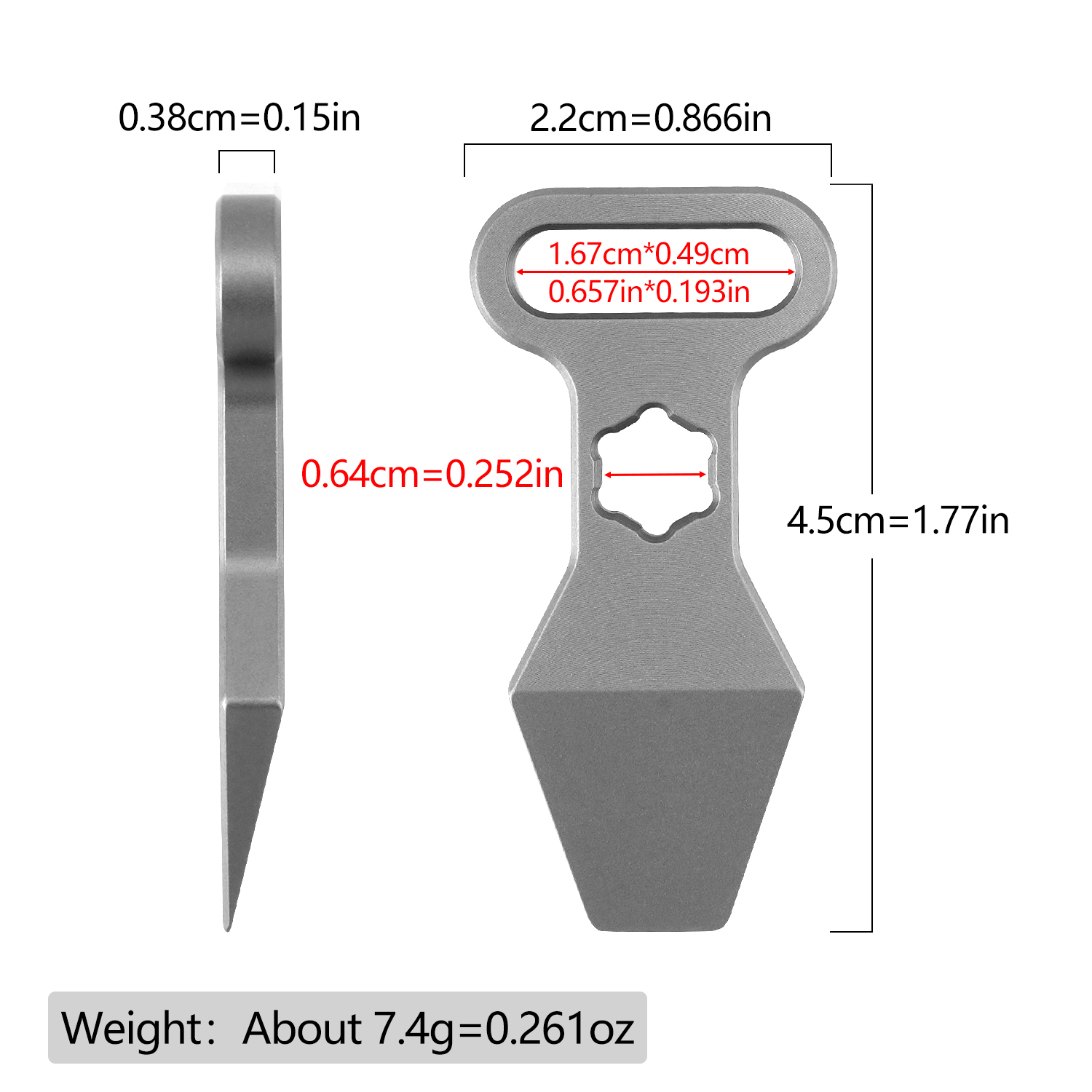 TC4 Gantungan Kunci Paduan Tit - Edc Carry Accessories ulasan dan harga