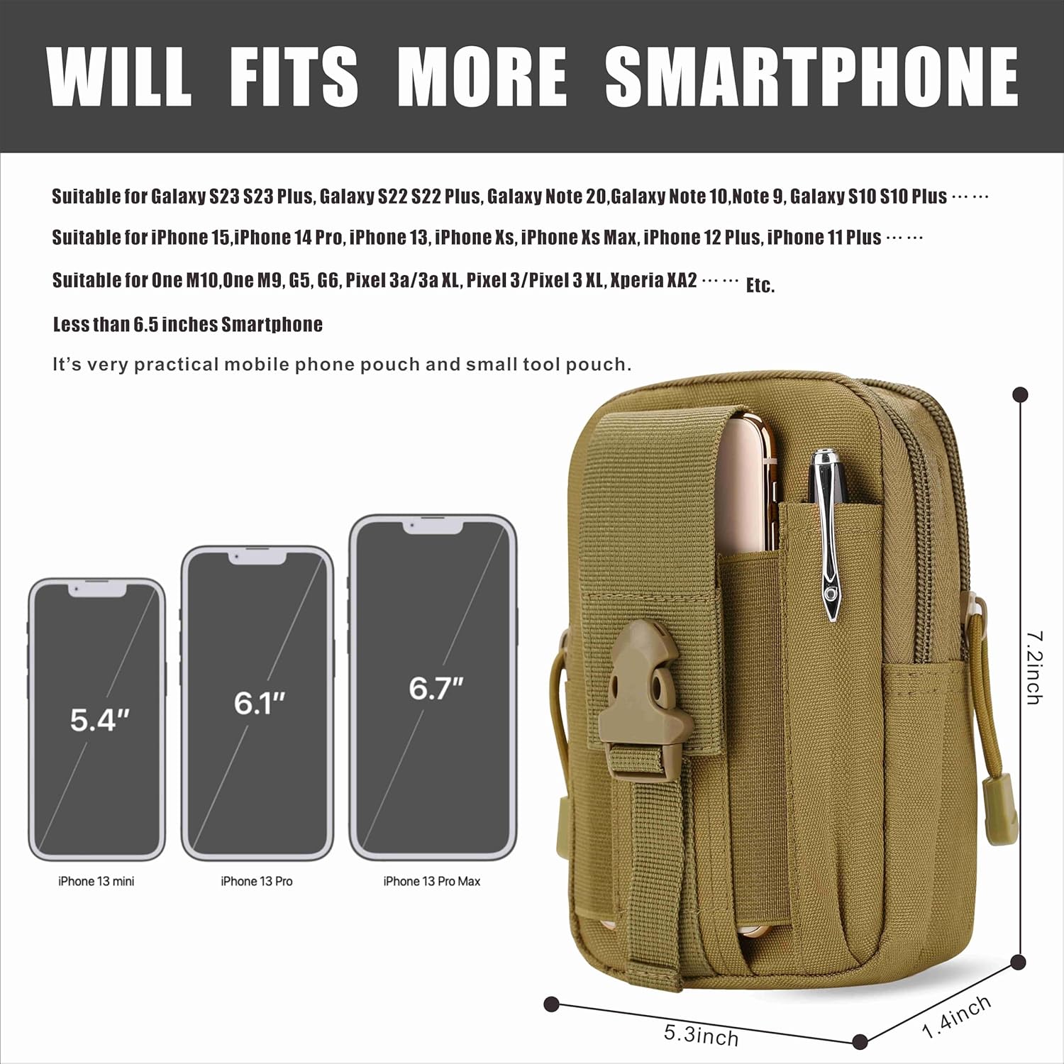 Tas Pinggang Taktis EDC Molle, - Edc Carry Bag For Men ulasan dan harga